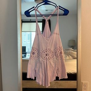 Free People Blush Cutout Tank